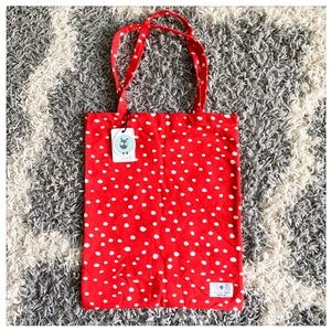 ❣️ NWT Purl Lamb White Dot Sweatshirt Tote Bag ❣️